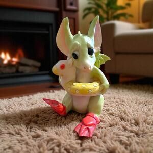 Vtg The Whimsical World of Pocket Dragons 4” "Sea Dragon" Ren Musgrave Figurine